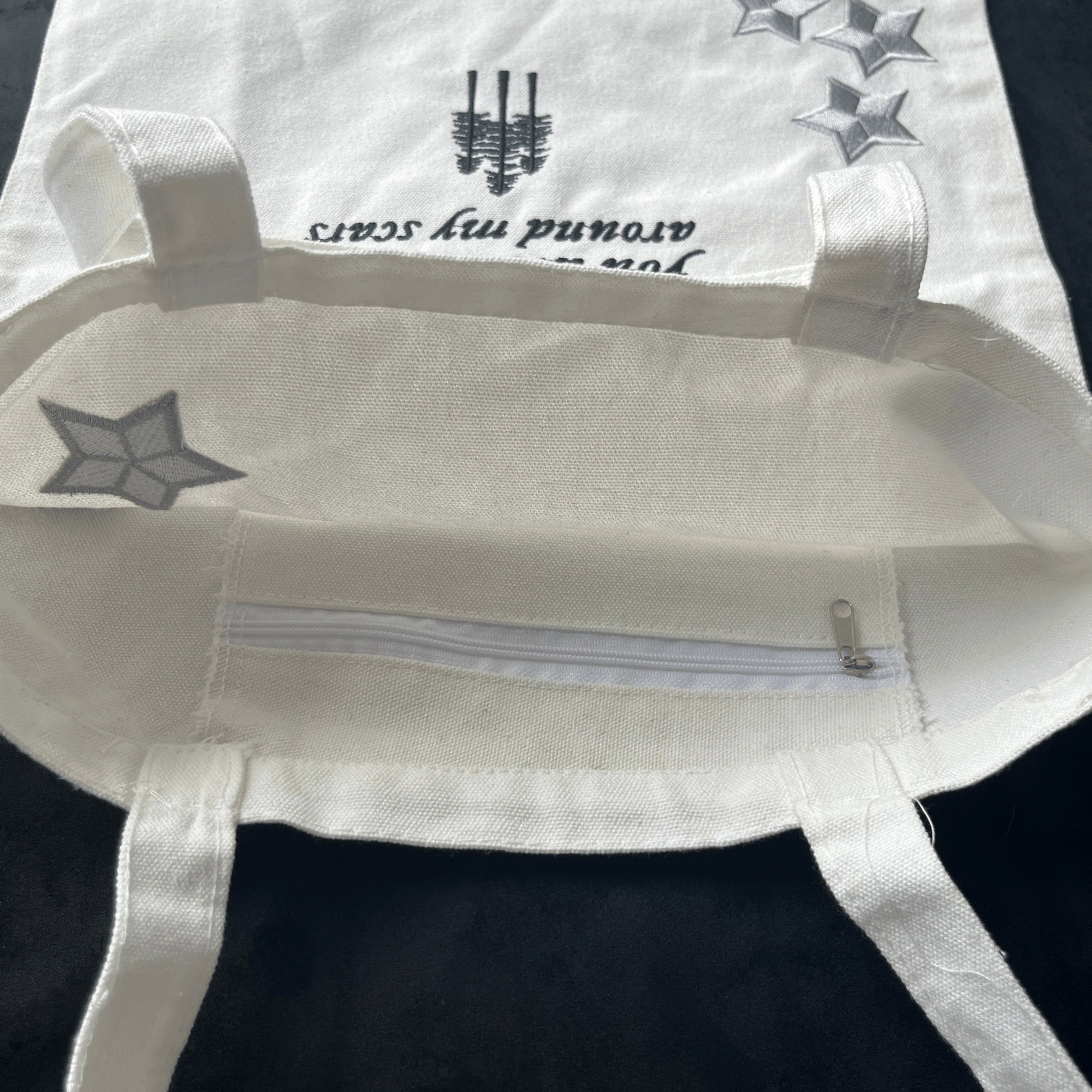 Bolso tote blanco Folklore, Bolso tote bordado Taylor's Version