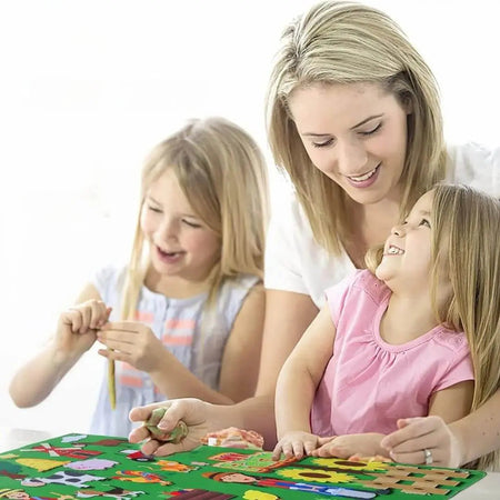 Tablero de Fieltro Montessori Granja – StoryFelt™