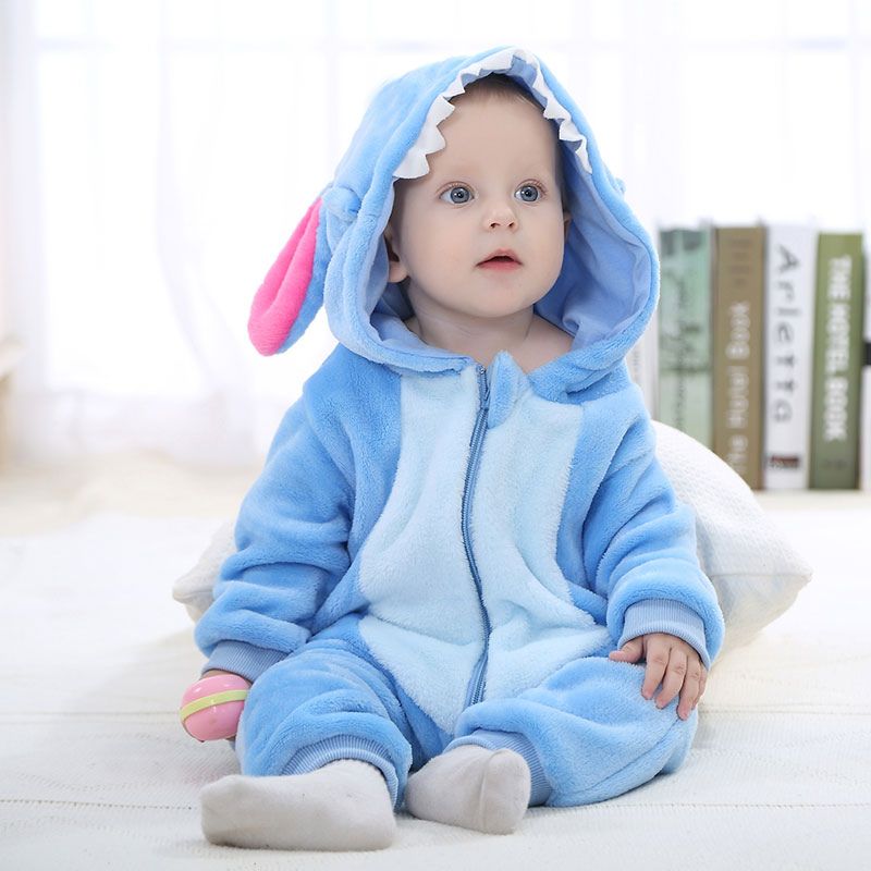 Mono para niños pequeños con temática animal – Algodón suave y forro polar hipoalergénico