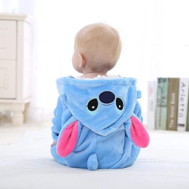 Mono para niños pequeños con temática animal – Algodón suave y forro polar hipoalergénico