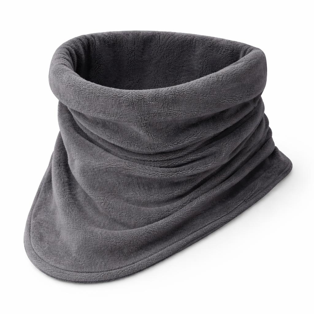 Almohada de cuello de viaje con funda envolvente y cojín de apoyo para avión y coche