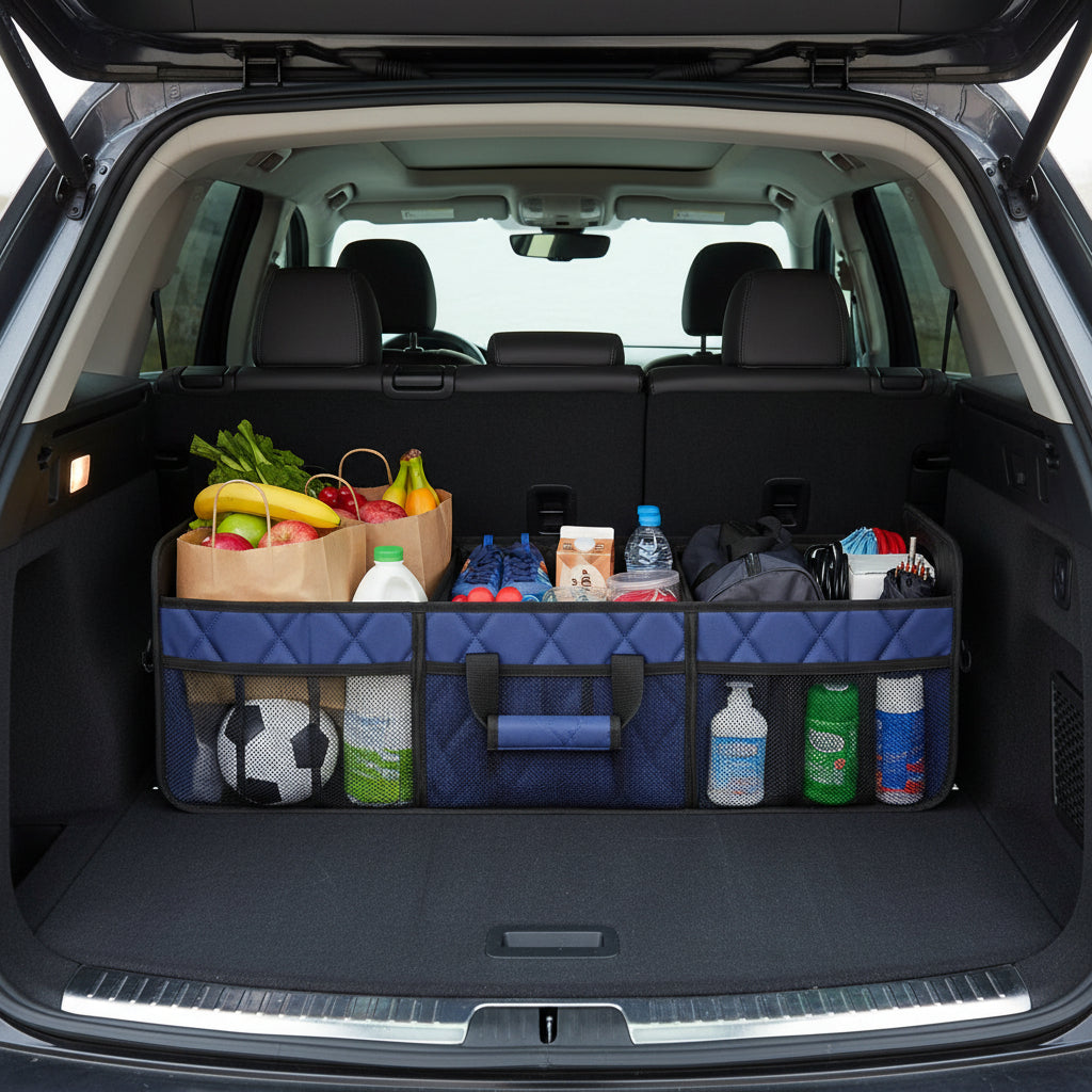 Organizador de maletero para coche plegable, impermeable, de gran capacidad