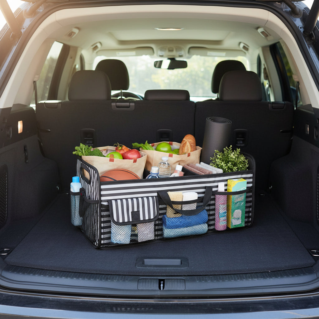 Organizador de maletero para coche plegable, impermeable, de gran capacidad