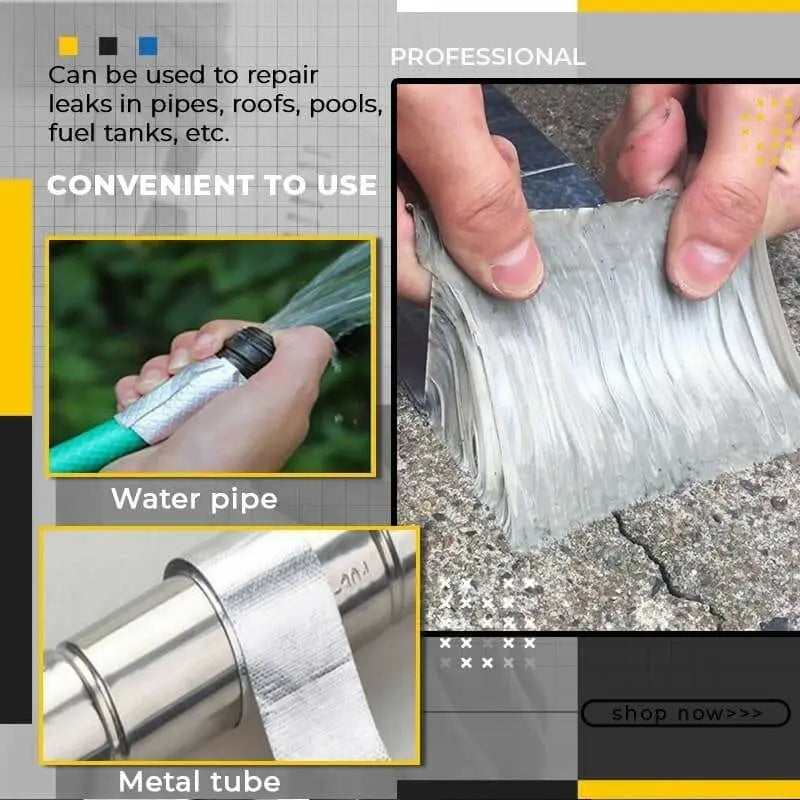 Dmax | Cinta sellante ultrarresistente – para tuberías, techos, piscinas e incluso el tanque