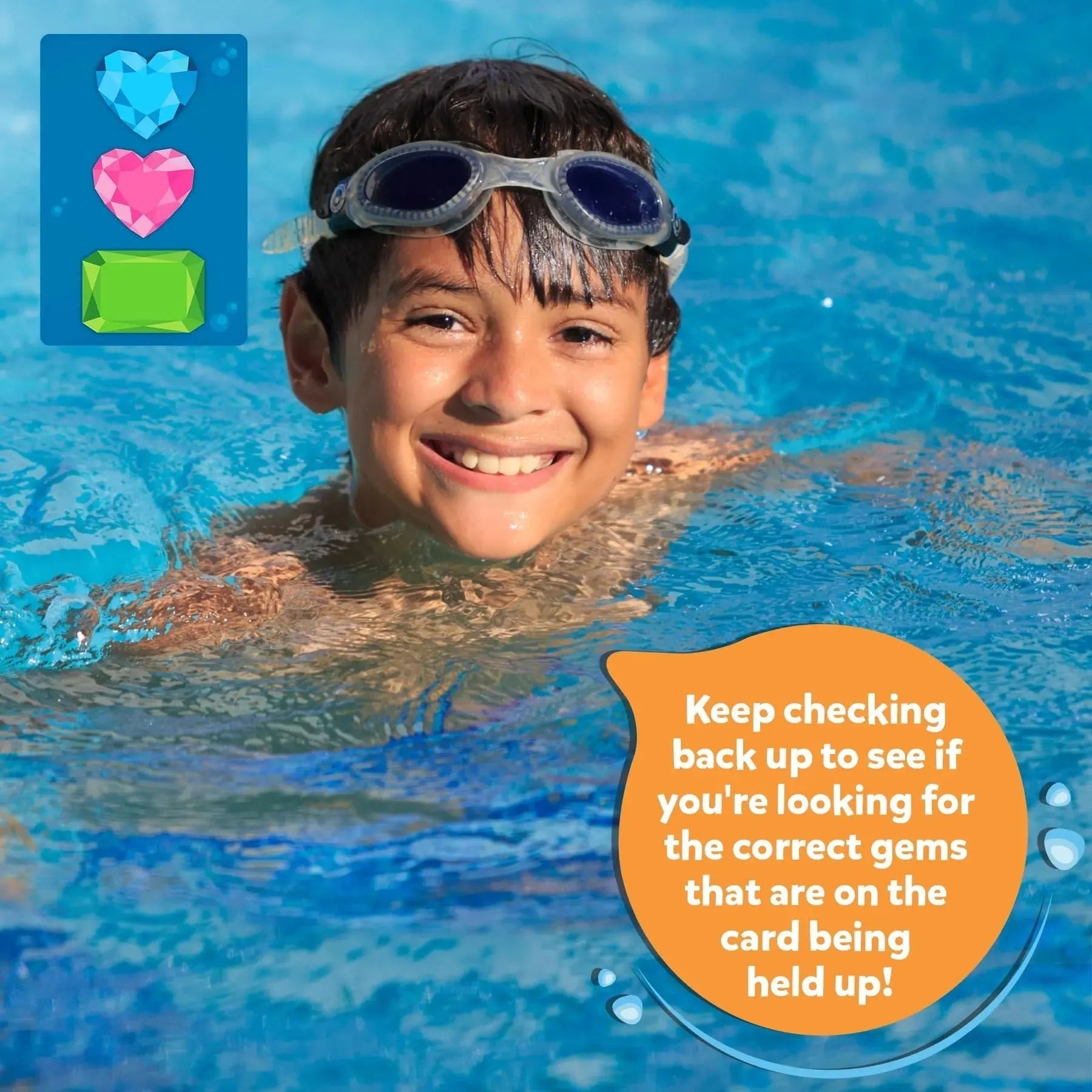 Juego subacuático de búsqueda de tesoros | Accesorios para piscina