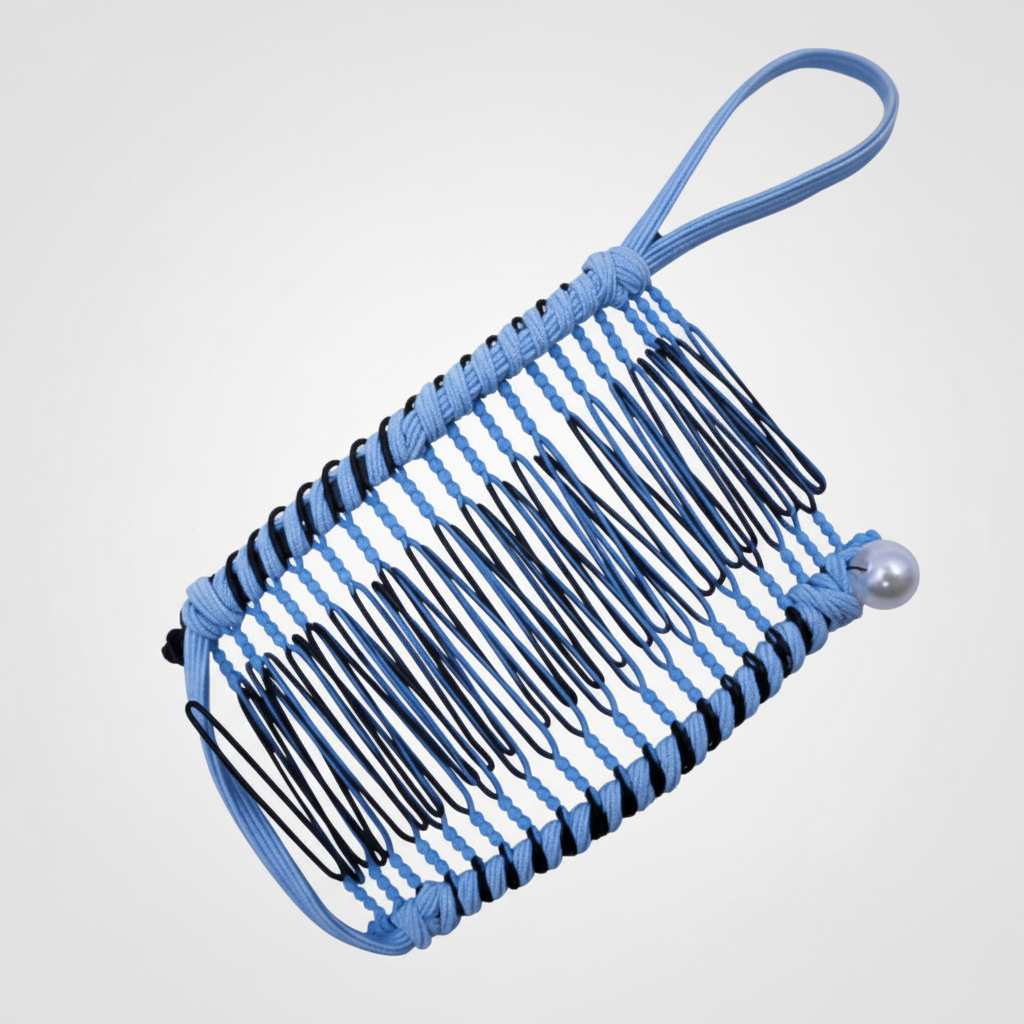 Pinza para el pelo con estilo retro, cabello grueso y voluminoso