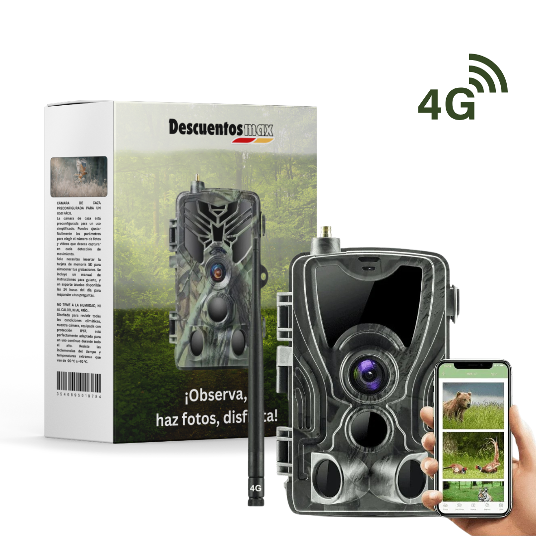 Cámara de Caza 4G+ con Pantalla - DESCUENTOSMAX