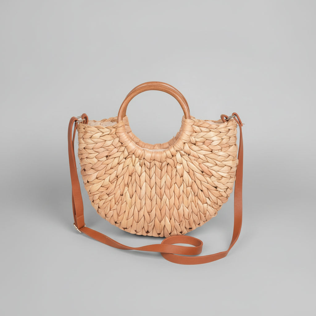 Bolso de mano con nudo torcido