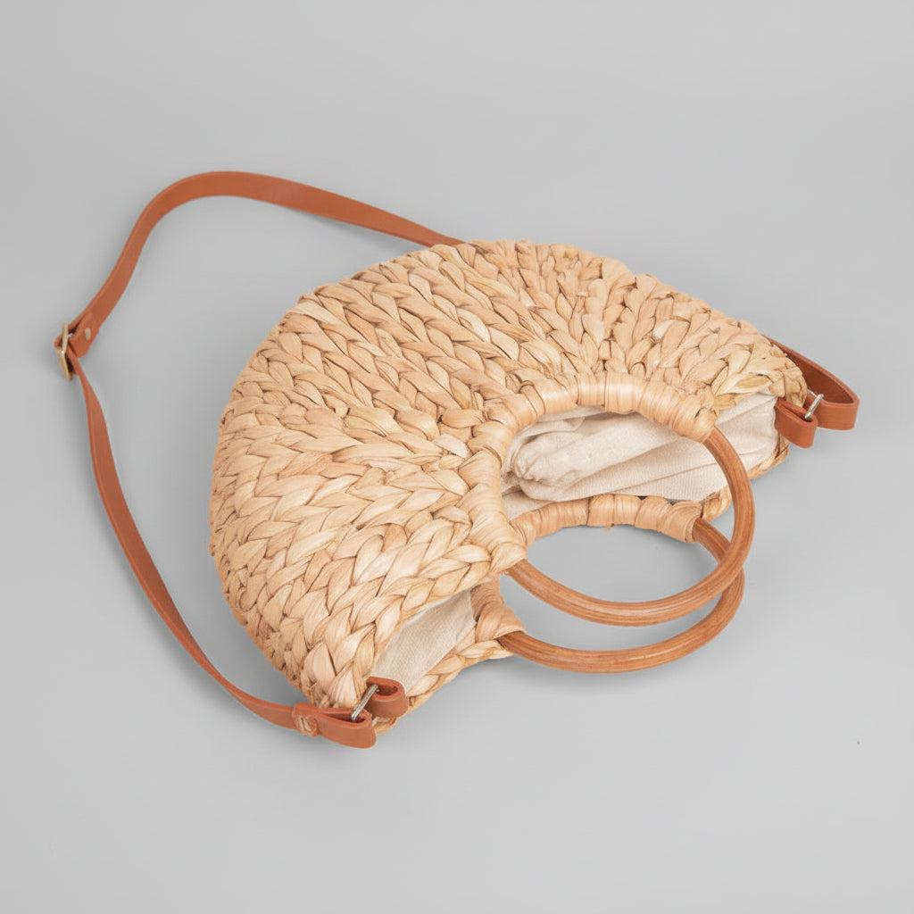 Bolso de mano con nudo torcido