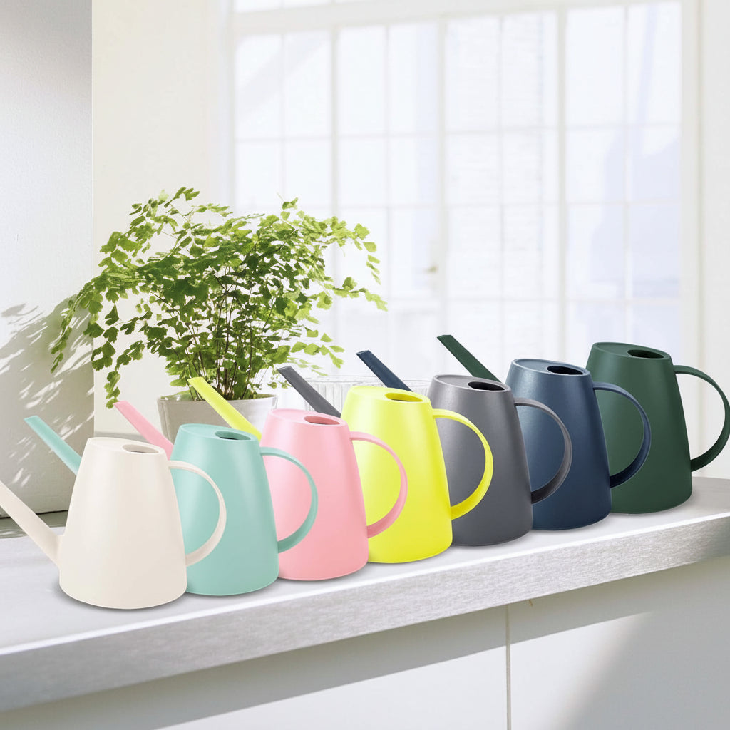 Regadera de plástico con pico largo para uso en interiores y exteriores