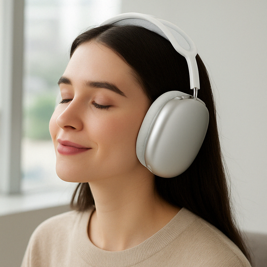 Auriculares inalámbricos con cancelación de ruido, circumaurales, Bluetooth