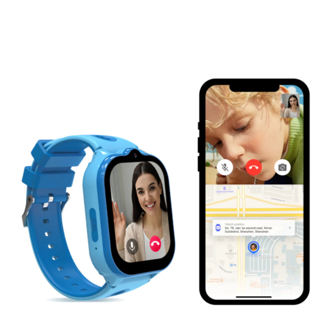 Reloj GPS Impermeable Para Niños | SOS, Ilamadas 4G, Juegos Inteligentes y Monitor de Actividad