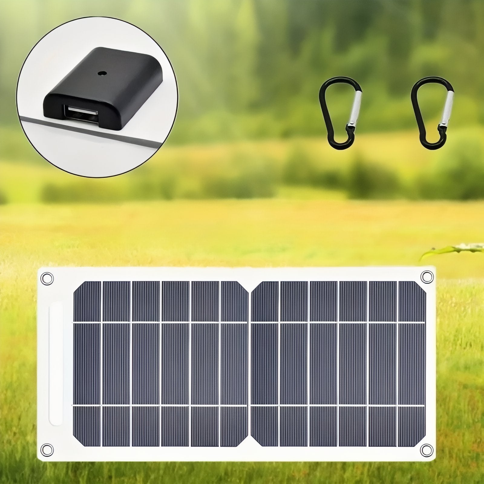 Cargador Solar Portátil de 35W para Senderismo
