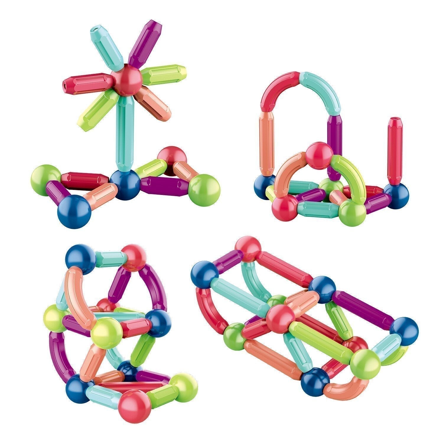 MagnaFun Blocks - Juguetes magnéticos para el juego creativo y educativo