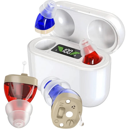 Amplificador auditivo discreto y recargable - HearClear Pro