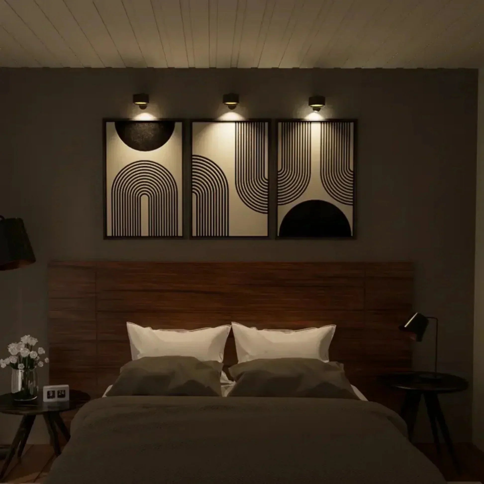 Lámpara de Pared Inalámbrica Lumino360 – Iluminación Regulable y Giratoria