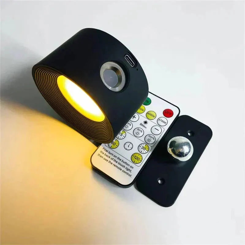 Lámpara de Pared Inalámbrica Lumino360 – Iluminación Regulable y Giratoria