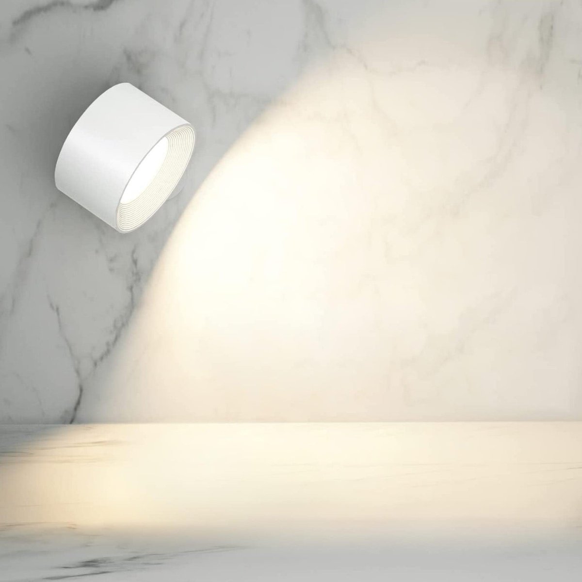 Lámpara de Pared Inalámbrica Lumino360 – Iluminación Regulable y Giratoria