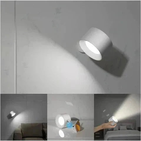 Lámpara de Pared Inalámbrica Lumino360 – Iluminación Regulable y Giratoria