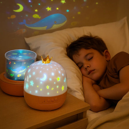 Luz Nocturna y Proyector 2 en 1 para Niños