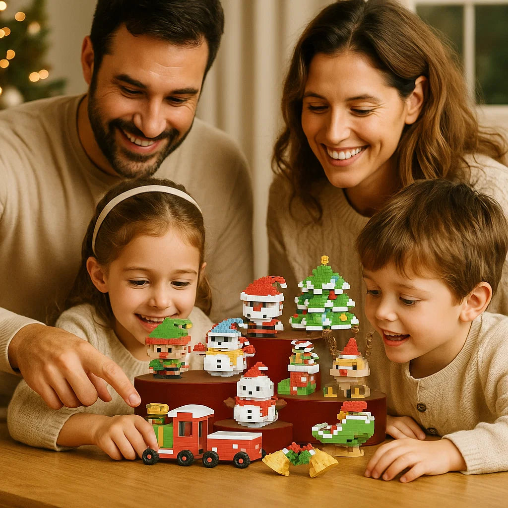 Figuras Navideñas para Construir – Diversión para Toda la Familia