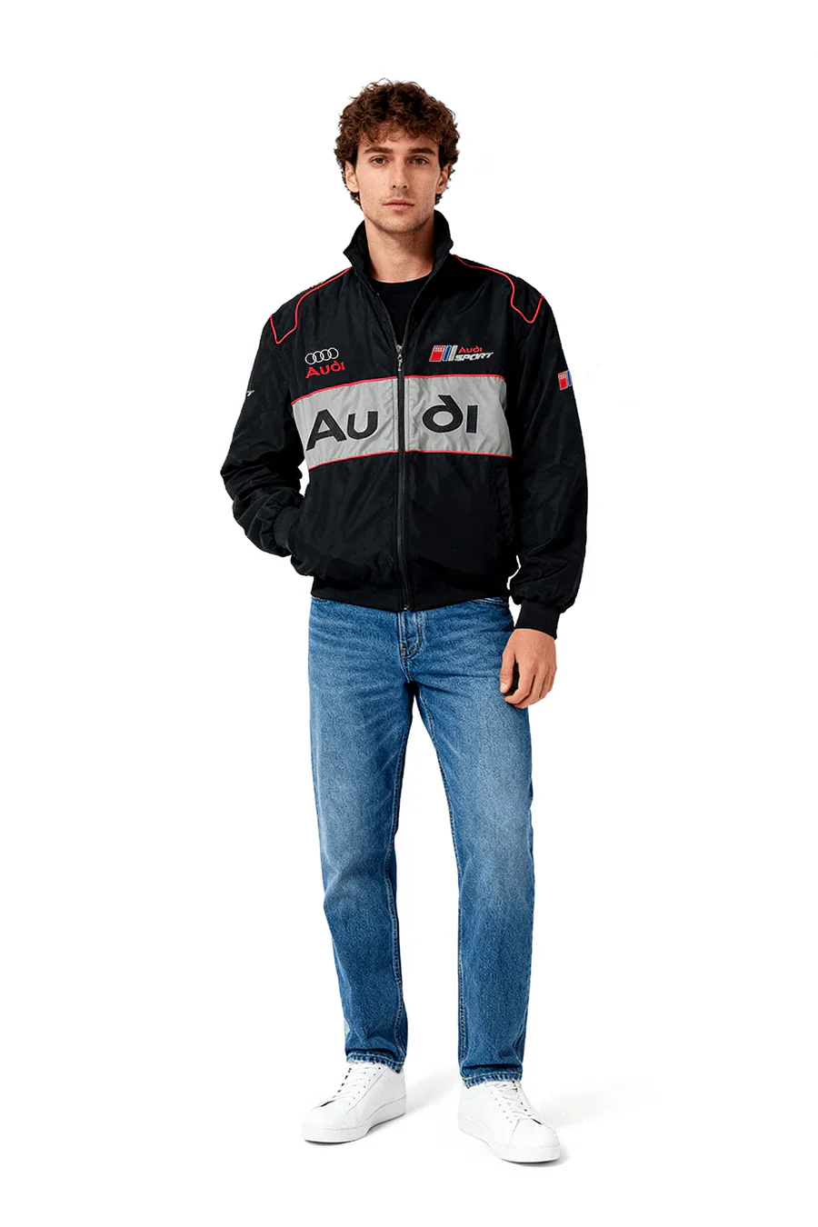 Chaqueta de carreras Audi Vintage Racing – Unisex – Retro