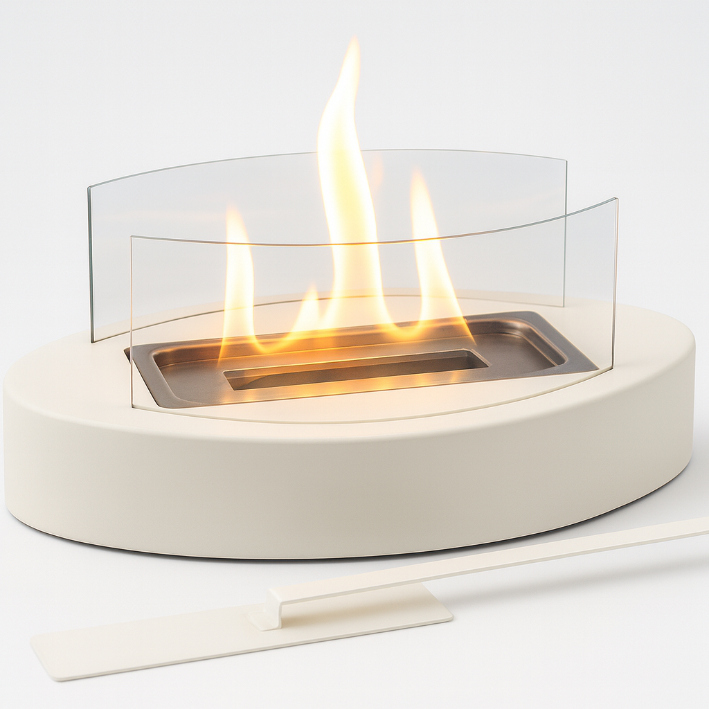 Chimenea de mesa ovalada premium a etanol - vidrio borosilicato y acero
Chimenea de mesa ovalada premium a etanol - vidrio borosilicato y acero de alta calidad