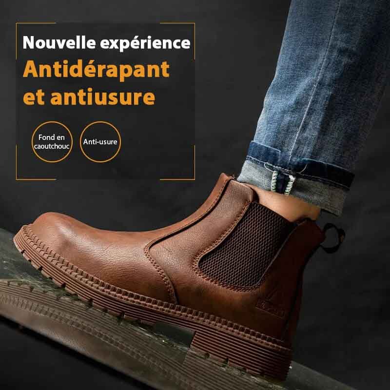 Botas de trabajo y seguridad con puntera de acero para hombre – DESCUENTOSMAX