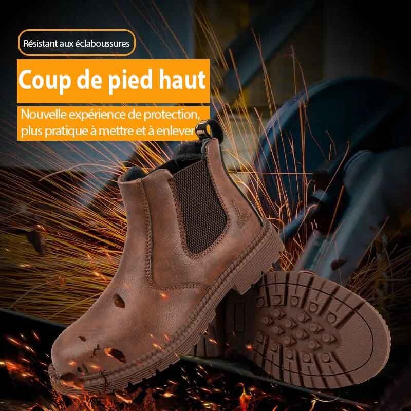 Botas de trabajo y seguridad con puntera de acero para hombre – DESCUENTOSMAX