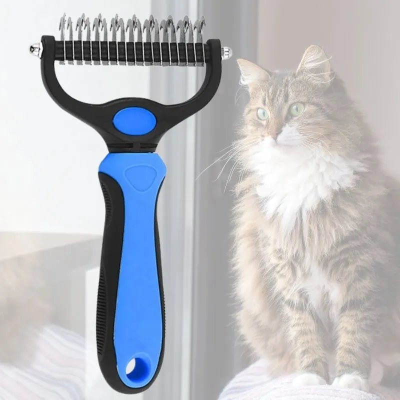 Cepillo de doble cara para gatos