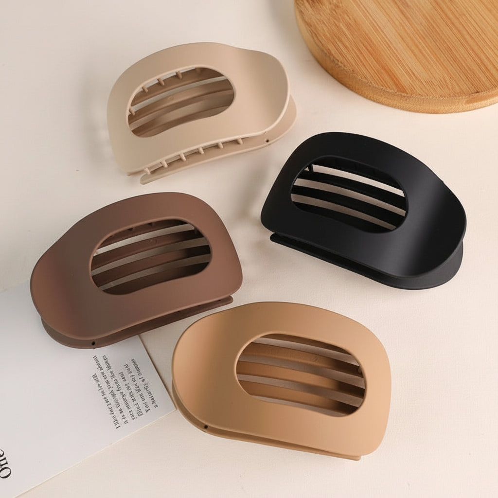 Pinza para el pelo de plástico, garra para cabello grueso, estilo elegante, gran sujeción, accesorio