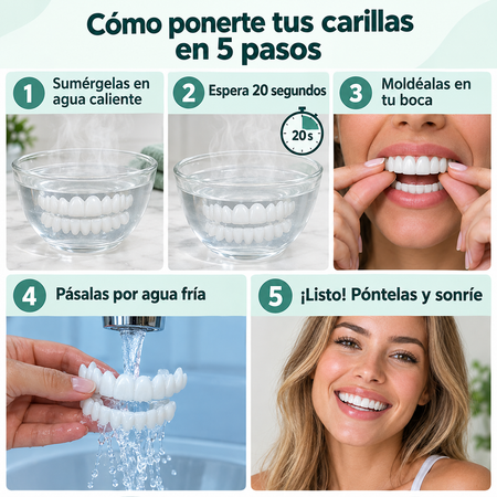 Carillas dentales estéticas profesionales para una sonrisa segura y bonita
