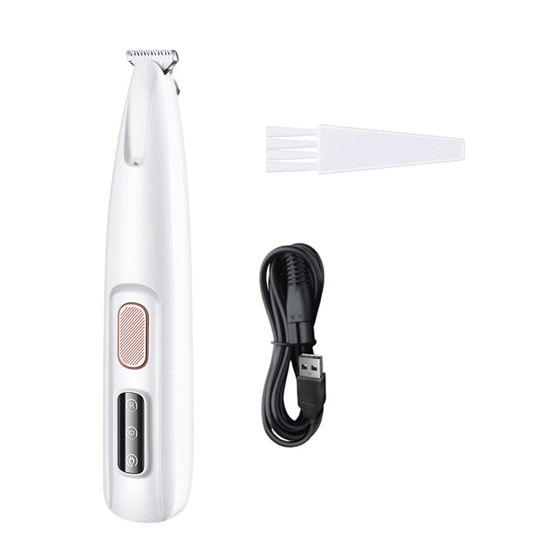 Recortadora impermeable para perros y gatos con luz LED y cuchilla ancha de acero inoxidable