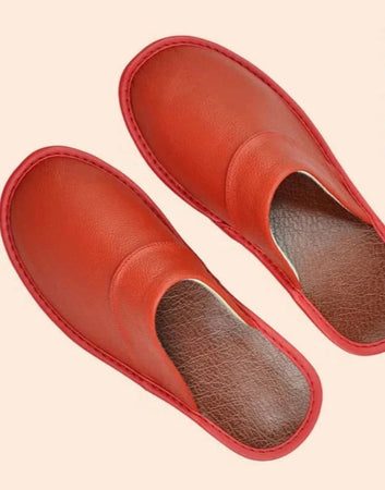 Zapatillas de Cuero Auténtico - Antideslizantes y Cómodas