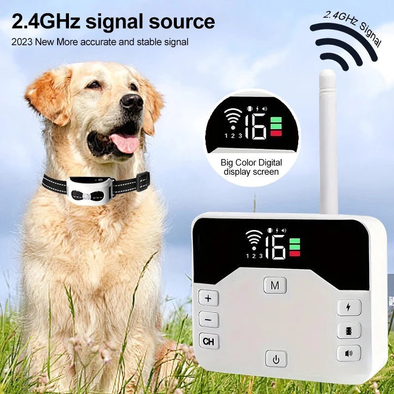 Cerramiento Inalámbrico y Collar de Adiestramiento para Perros 2 en 1 - PawGuard