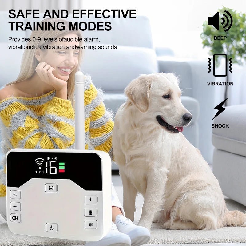 Cerramiento Inalámbrico y Collar de Adiestramiento para Perros 2 en 1 - PawGuard