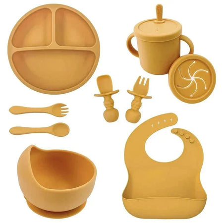 Juego de Comida para Bebé en Silicona – DESCUENTOSMAX™