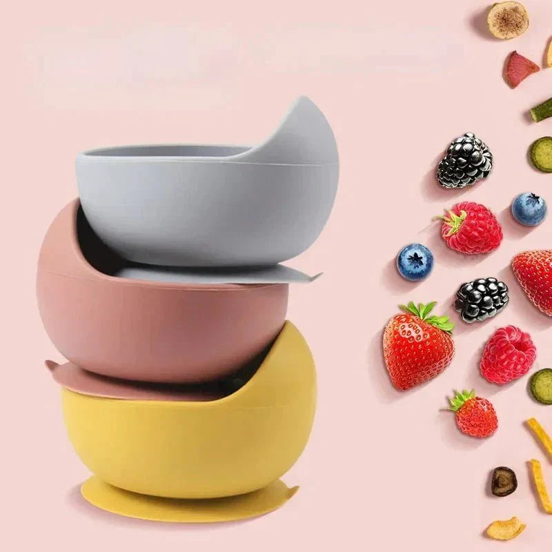 Juego de Comida para Bebé en Silicona – DESCUENTOSMAX™