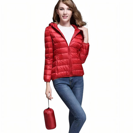 Chaqueta Acolchada de Senderismo Compresible para Mujer