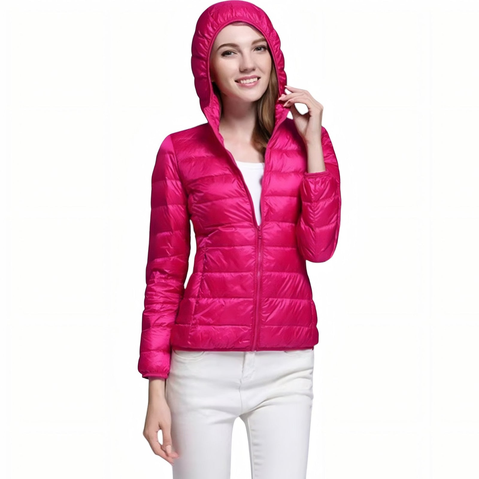 Chaqueta Acolchada de Senderismo Compresible para Mujer