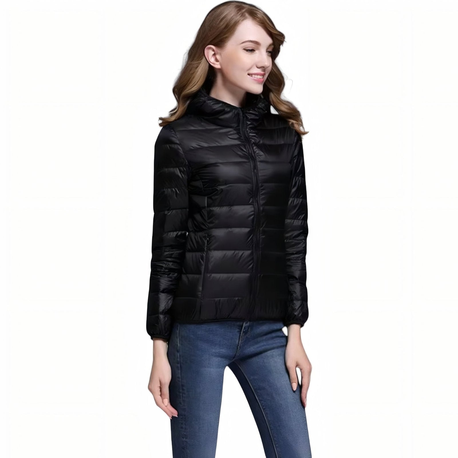 Chaqueta Acolchada de Senderismo Compresible para Mujer