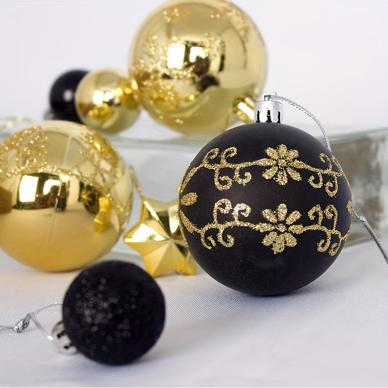 Bolas de Navidad de Plástico Irrompibles – Conjunto de Adornos Elegantes para Árbol