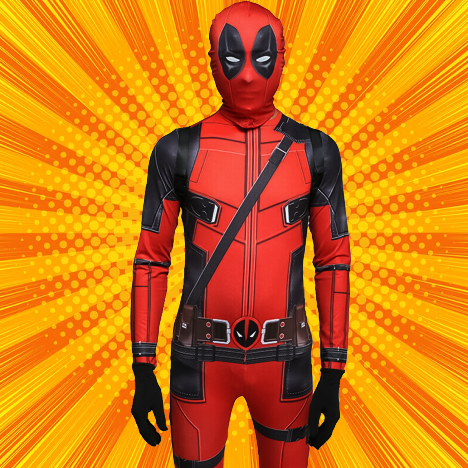 Disfraz de Deadpool para niños – Mameluco de cosplay para niños – Disfraz para fiesta infantil del Día del Niño (inspirado en la serie de Marvel)