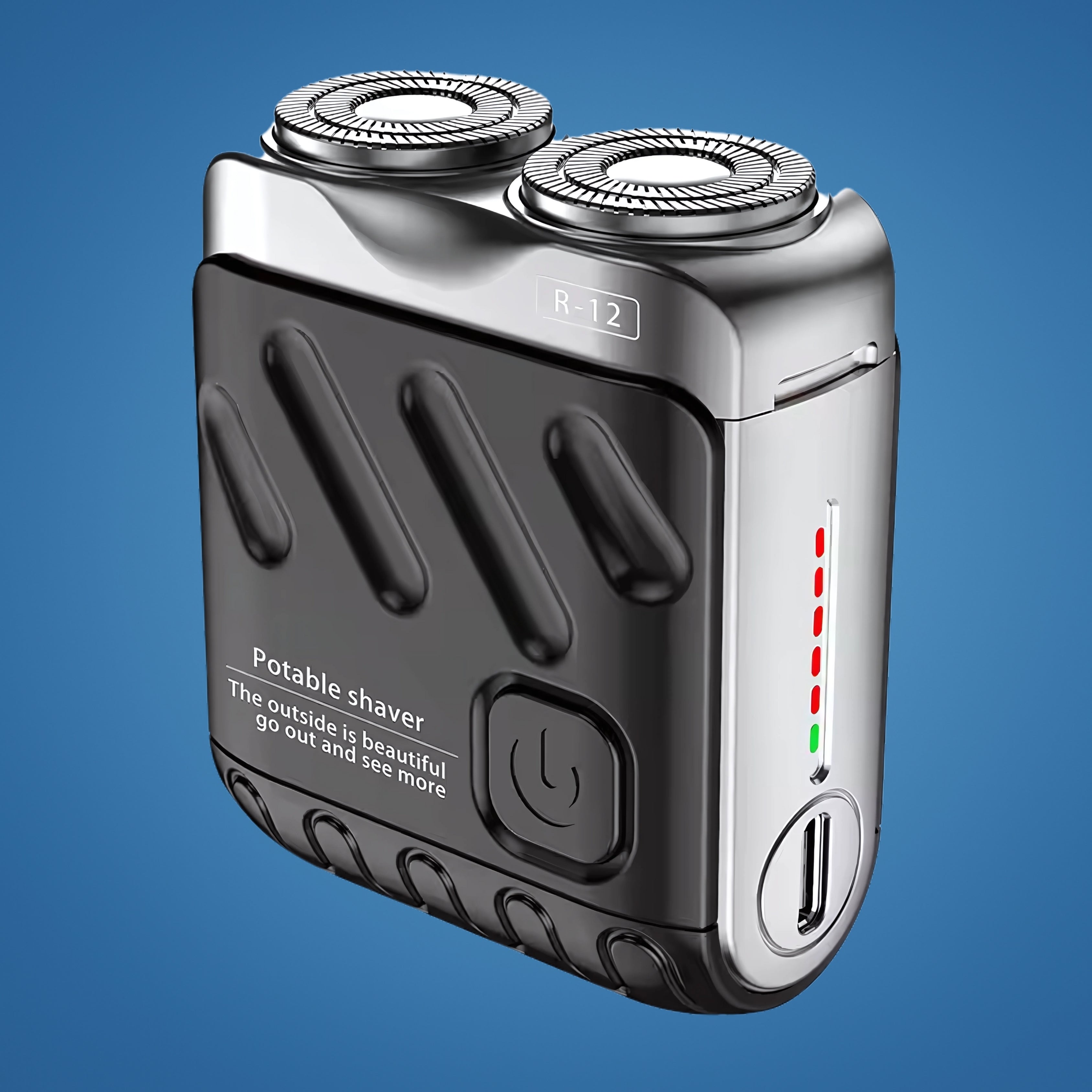 Afeitadora eléctrica rotativa SmoothEdge con cuchillas de doble anillo resistente al agua
