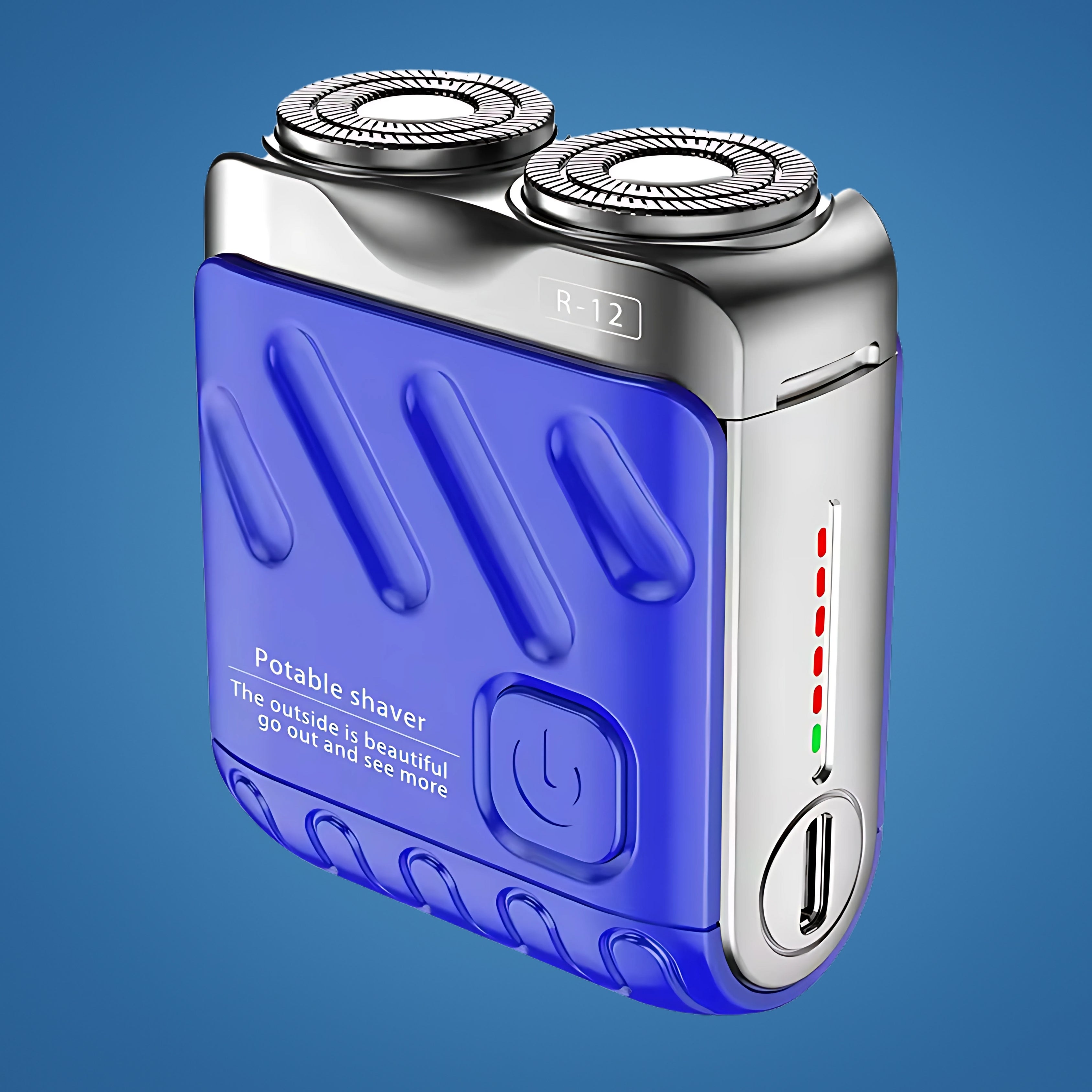 Afeitadora eléctrica rotativa SmoothEdge con cuchillas de doble anillo resistente al agua