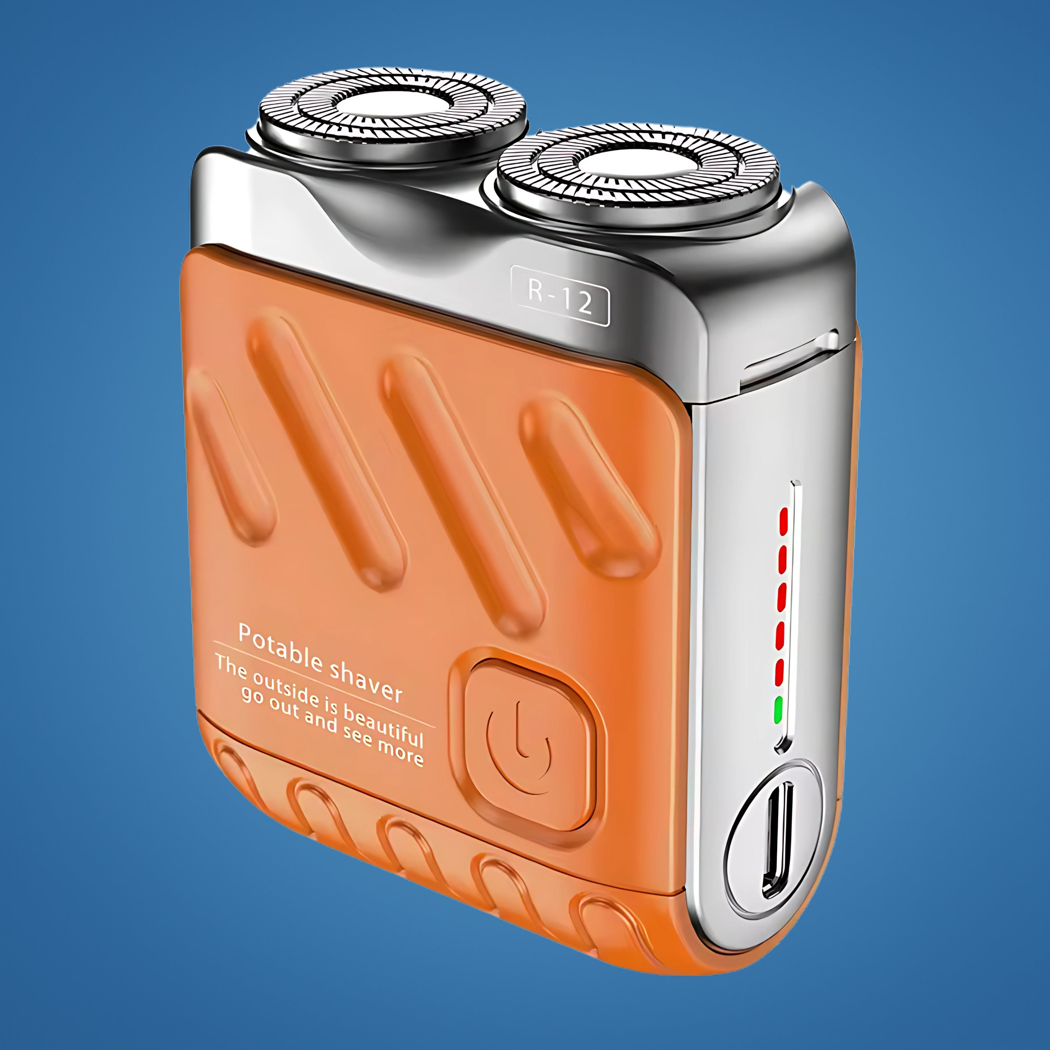 Afeitadora eléctrica rotativa SmoothEdge con cuchillas de doble anillo resistente al agua