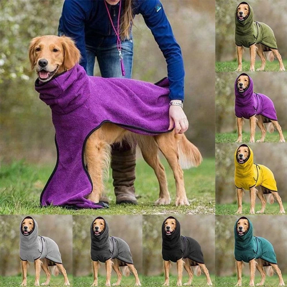 Albornoz ajustable para mascotas