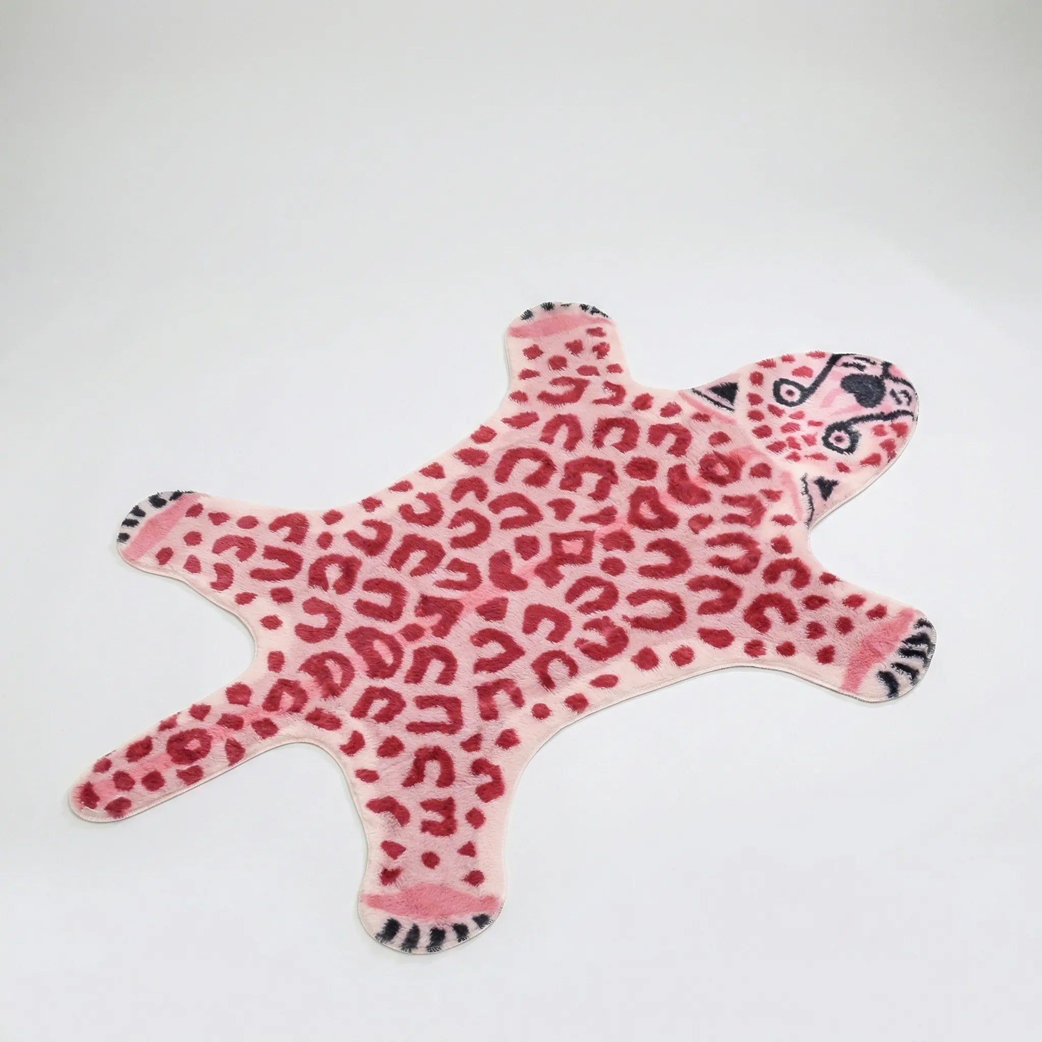 Alfombra decorativa con estampado animal para decoración acogedora del hogar