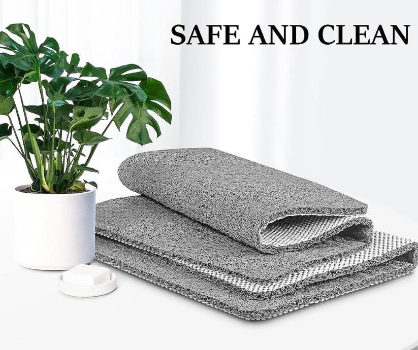 Alfombrilla antideslizante para ducha – Suave, segura, fácil de limpiar, tamaño personalizable, drenaje rápido