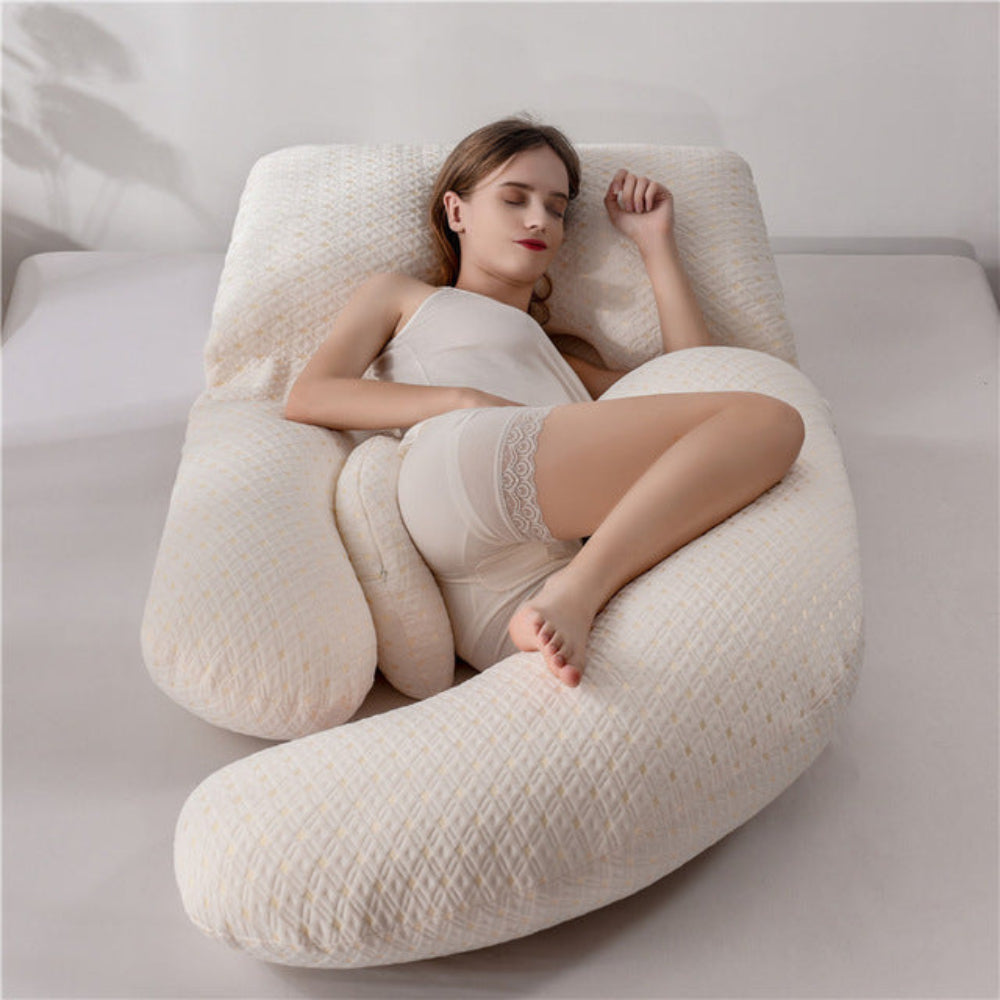 Almohada de embarazo suave en forma de U